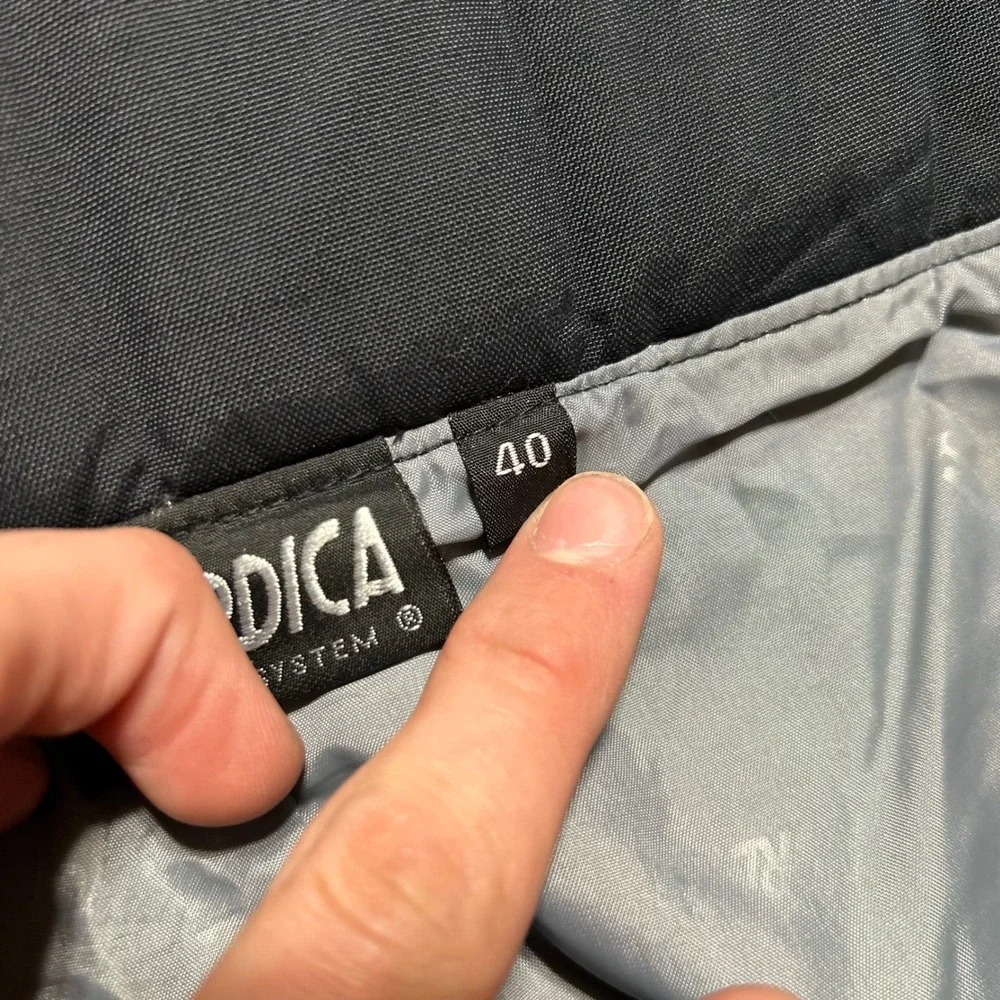 Nordica Ski Pants Men 40 Black Belted Side Zip Nylon Snowboard Trousers